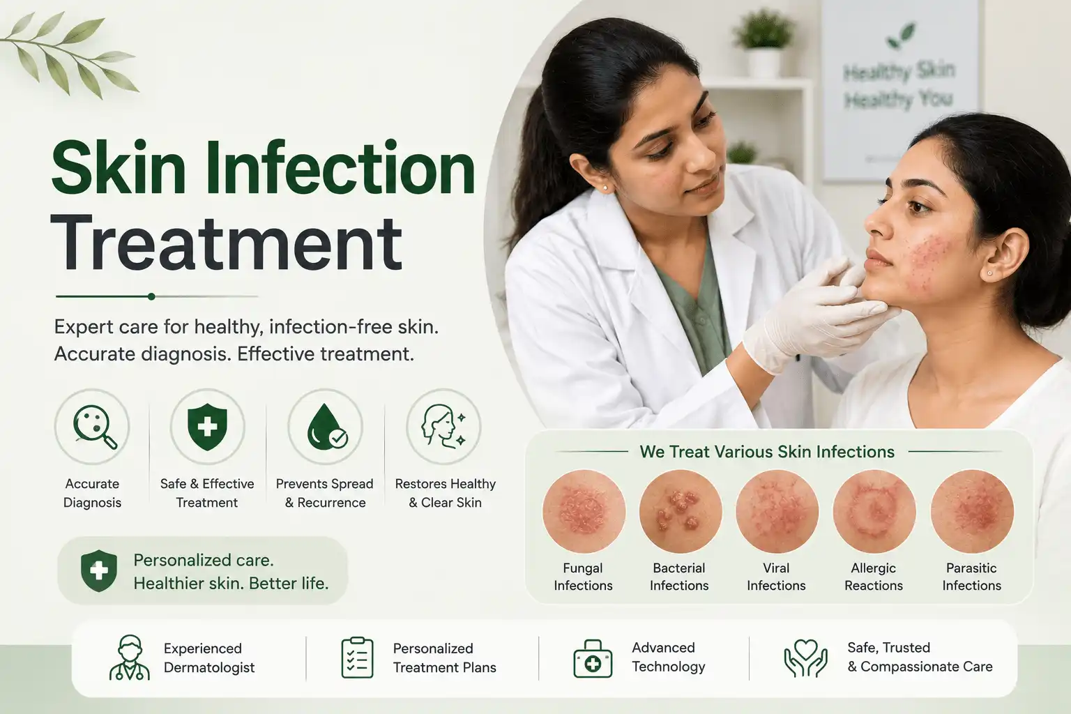 Dr. MP Gautam's Allergy & Skin Clinic & Research Centre reception and consultation area