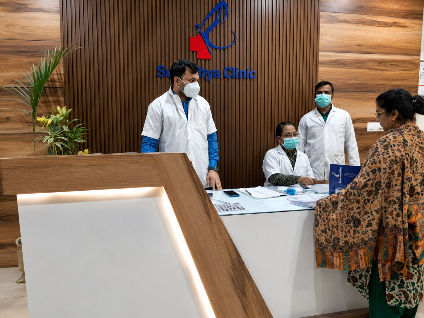 Clean and comfortable interior of Swasthya Clinic